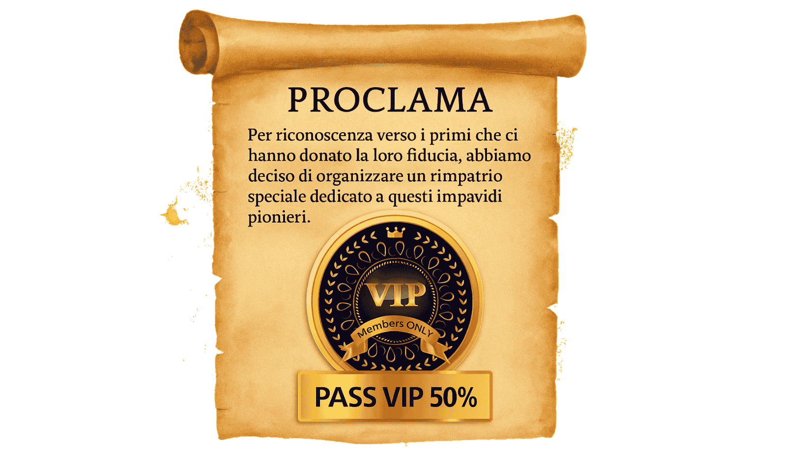 PASS VIP PROCLAMA trasp