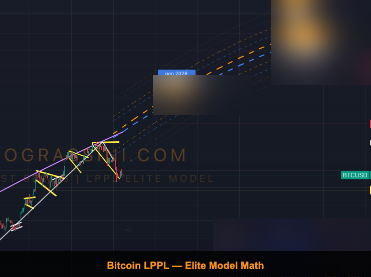 Bitcoin LPPL Elite Model Math