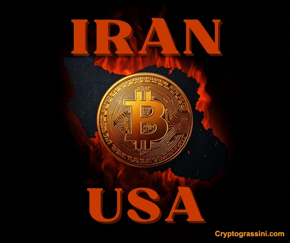 Iran USA Bitcoin Cover — Cryptograssini.com Iran USA negoziati falliti Bitcoin