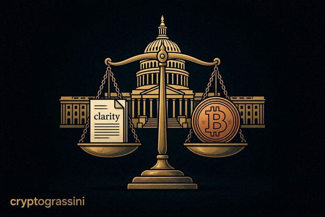 CLARITY Act crypto voto Senato USA regolamentazione Bitcoin 2026