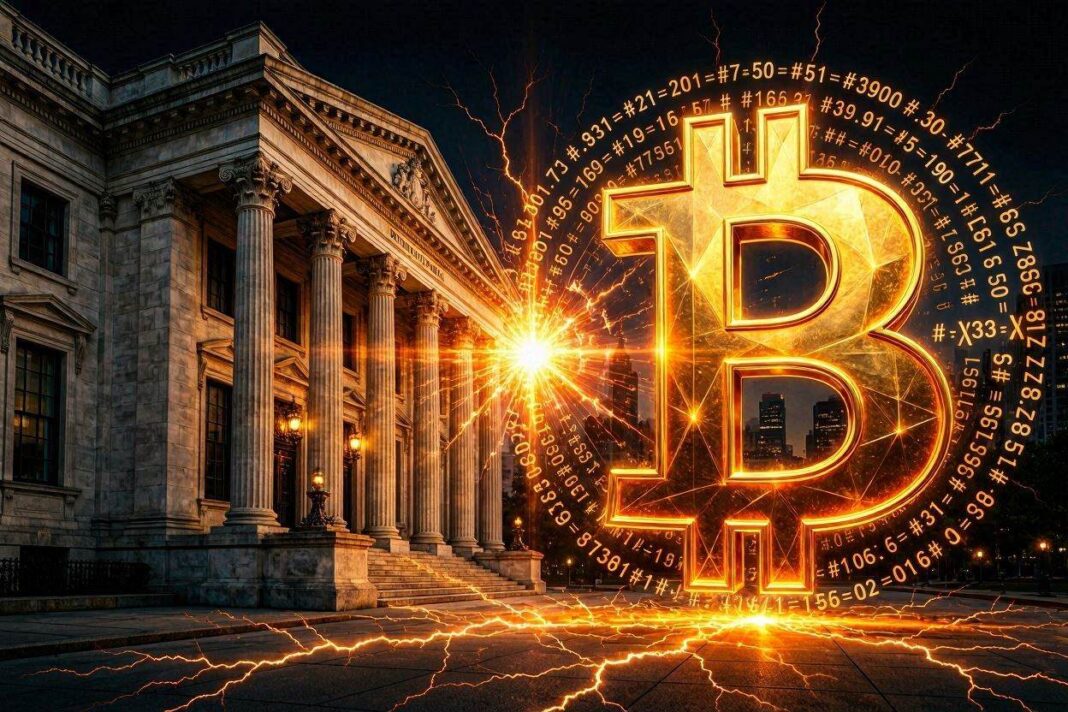 Analisi matematica Bitcoin 2026 — due forze titaniche collidono