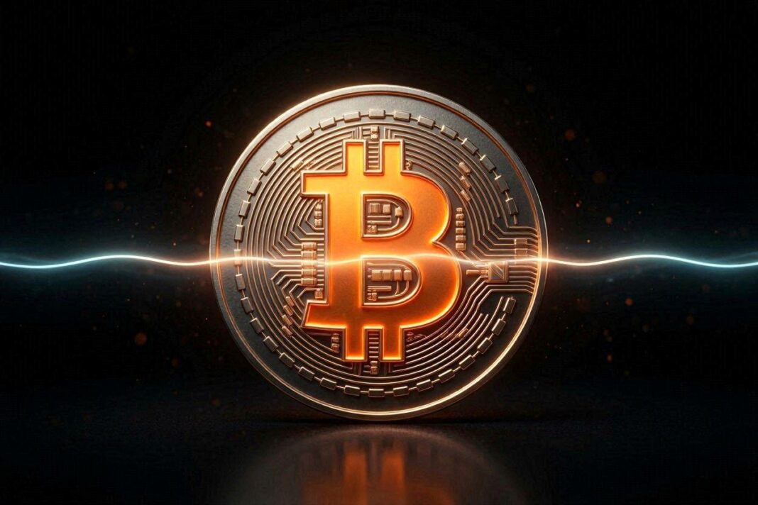 Bitcoin sotto la media legge di proporzione — visualizzazione editoriale CryptoGrassini.com