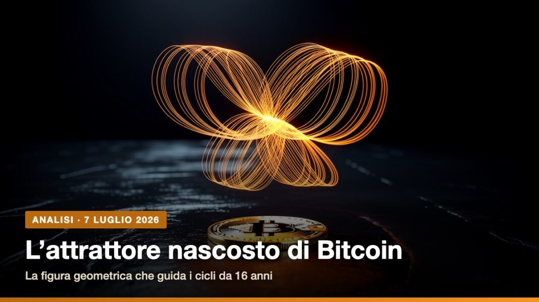 cg-attrattore-cover-web Attrattore nascosto di Bitcoin: figura di luce arancione sopra una moneta Bitcoin