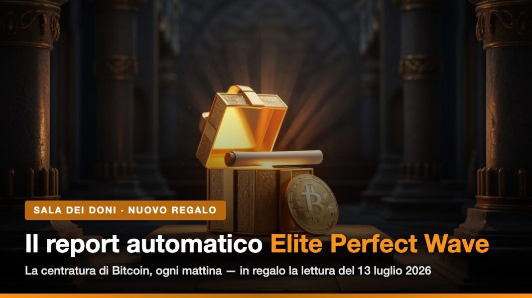 Report automatico Elite Perfect Wave in regalo nella Sala dei Doni di CryptoGrassini