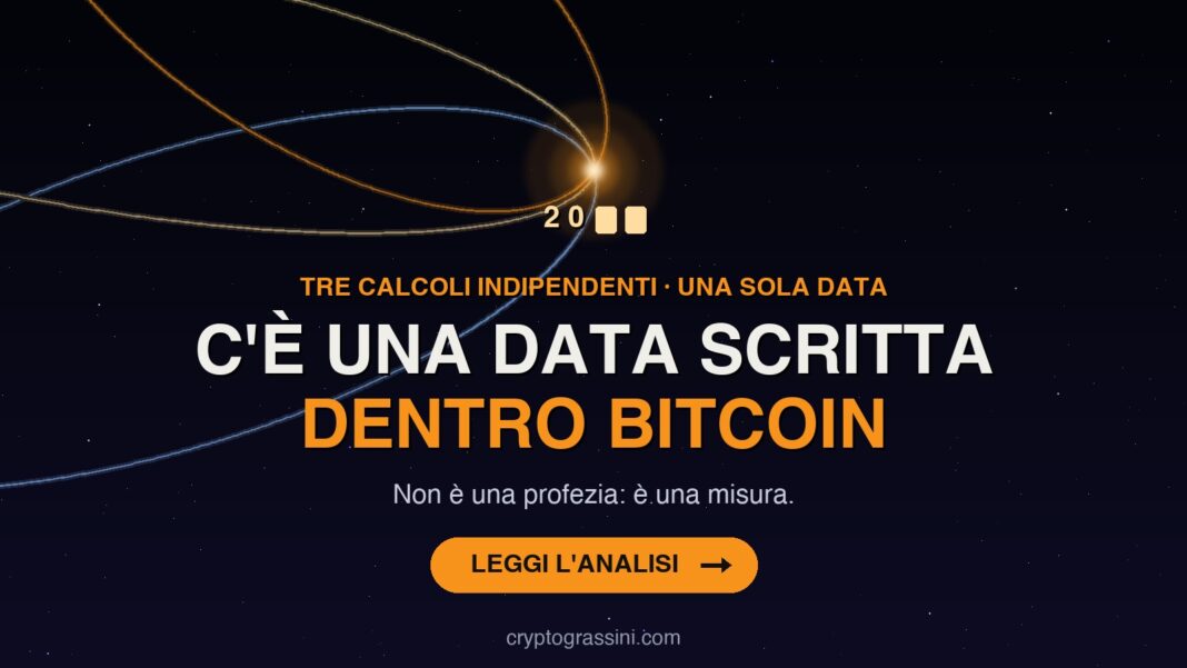 C'è una data scritta dentro Bitcoin — tre calcoli indipendenti indicano la stessa finestra