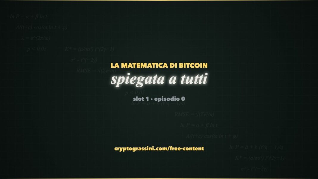 La matematica di Bitcoin spiegata a tutti: la lavagna della spiegazione accademica